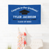 Koninklijk Blauw Gefeliciteerd met onze afgestudee Spandoek (Insitu)