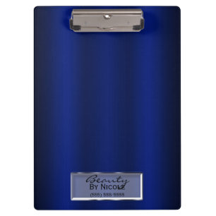 Koninklijk Blauw Glans Elegant Chic Glam Persoonli Klembord