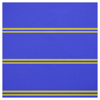 Koninklijk blauw, goud gestreept ontwerp stof