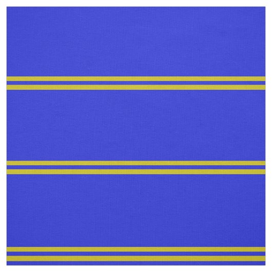 Koninklijk blauw, goud gestreept ontwerp stof (Swatch)