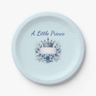 Koninklijk Blauw & Goud Kleine Prins Baby Borrel P Papieren Bordje