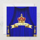 Koninklijk Blauw Goud Koninklijke Kroon 2 Prins 1e Kaart (Achterkant)