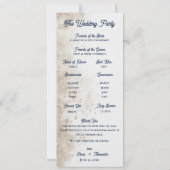 Koninklijk Blauw Gouden Abstract Trouwceremonie Pr Kaart (Achterkant)