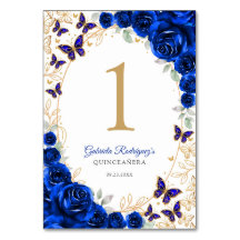 Koninklijk Blauw Gouden Bloemstuk Quinceanera