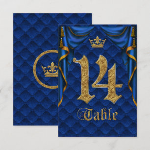 Koninklijk Blauw Gouden Kroon Trouw Tafelnummer 14