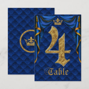 Koninklijk Blauw Gouden Kroon Trouw Tafelnummer 4