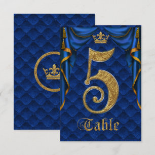Koninklijk Blauw Gouden Kroon Trouw Tafelnummer 5