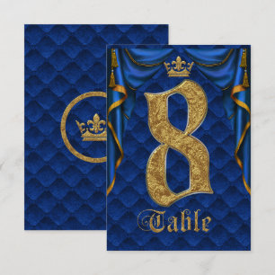 Koninklijk Blauw Gouden Kroon Trouw Tafelnummer 8