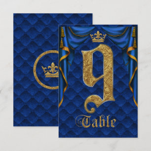 Koninklijk Blauw Gouden Kroon Trouw Tafelnummer 9