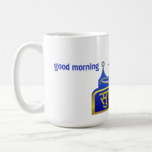 Koninklijk Blauw Gouden Suprabhat Mok - Ochtendges