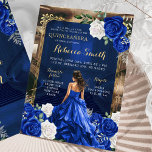 Koninklijk Blauw Grand Palace Quinceañera Prinses Kaart<br><div class="desc">Koninklijk Blauw Grand Palace Quinceañera Prinses Uitnodiging</div>