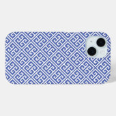 Koninklijk Blauw Grieks Zeer belangrijk Patroon Case-Mate iPhone Case (Achterkant (horizontaal))