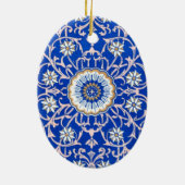  koninklijk blauw keramisch ornament (Achterkant)