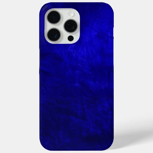 Koninklijk Blauw Leer Case-Mate iPhone Case (Achterkant)
