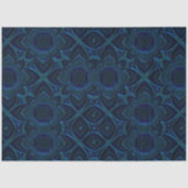 Koninklijk Blauw Metaal Ontwerp Achtergrond Decoup Tissuepapier (Voorkant)