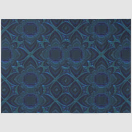 Koninklijk Blauw Metaal Ontwerp Achtergrond Decoup Tissuepapier