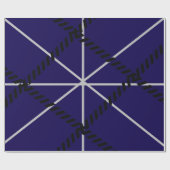 Koninklijk Blauw Modern Design Cadeaupapier (Vlak)