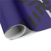 Koninklijk Blauw Modern Design Cadeaupapier (Rol Hoek)