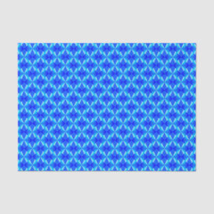Koninklijk Blauw Modern Trendpatroon Tissuepapier