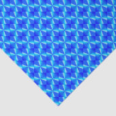 Koninklijk Blauw Modern Trendpatroon Tissuepapier (Detail)