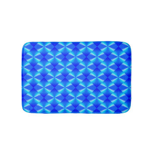 Koninklijk blauw modern trendy patroon badmat