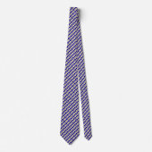 Koninklijk Blauw Monogram Stropdas (Voorkant)