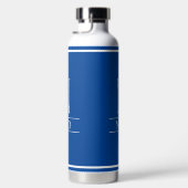 Koninklijk Blauw Monogram Waterfles (Rechts)