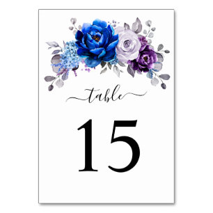 Koninklijk Blauw Paars Marine Lilac Bloesems Bruil Kaart
