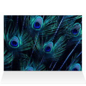 Koninklijk Blauw Paarse Pauwveren Bruiloft (Binnen Horizontaal (Boven))