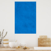 Koninklijk Blauw Papierparkgebied Poster (Keuken)