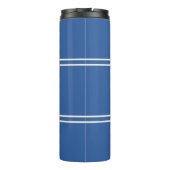 Koninklijk Blauw Persoonlijk Monogram Initiaal Dra Thermosbeker (Achterkant)