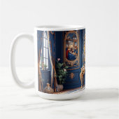 Koninklijk Blauw Rococo Koffiemok (Links)