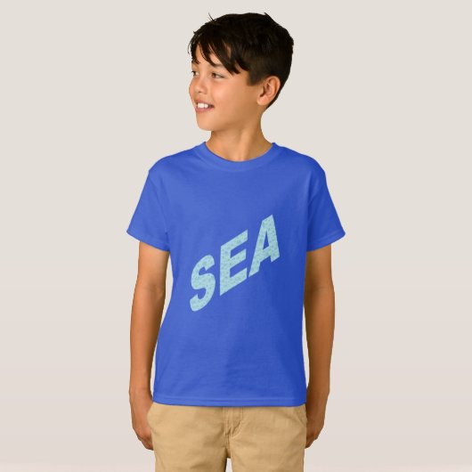 Koninklijk blauw shirt SEA (Voorkant volledig)