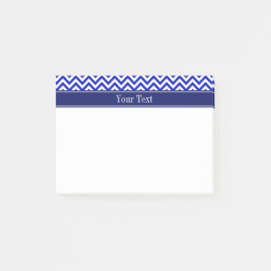 Koninklijk Blauw SLg Chevron Navy Naam Monogram Post-it® Notes