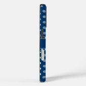 Koninklijk Blauw Stippenpatroon Case-Mate iPhone Case (Achterkant / Rechts)