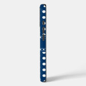 Koninklijk Blauw Stippenpatroon Case-Mate iPhone Case (Achterkant / Links)