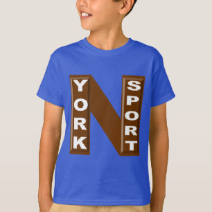 Koninklijk blauw T-shirt NEW YORK CHOCOLAT SPORT