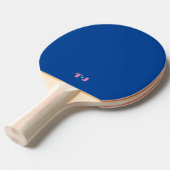 Koninklijk Blauw Tafeltennisbatje (Voorkant Gekanteld)
