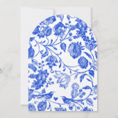  koninklijk blauw vederwild kaart (Achterkant)