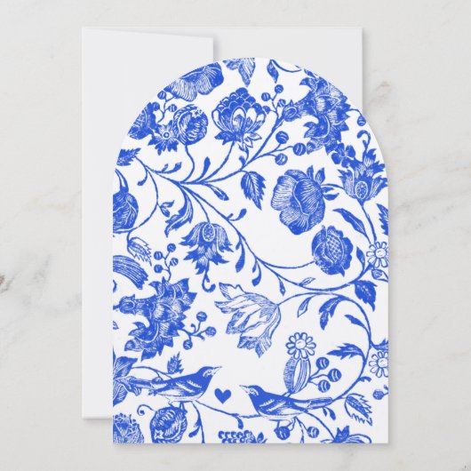 koninklijk blauw vederwild kaart (Achterkant)