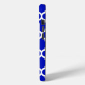Koninklijk blauw wit Marokkaans quatrefoil patroon Case-Mate iPhone Case (Achterkant / Links)