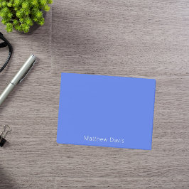 Koninklijk blauw wit naam post-it® notes