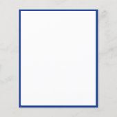 Koninklijk blauw-witte elegante bruinbocht flyer (Achterkant)