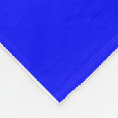 Koninklijk blauw witte sneeuwvlok horizontale stre fleece deken (Hoek)