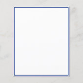 Koninklijk blauw witte strik bruiloft Budget Save  (Achterkant)