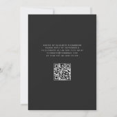 Koninklijk Blauw Zilveren Agaat QR-code 50ste Verj Kaart (Achterkant)