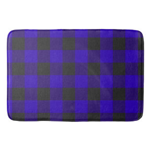 Koninklijk Blauw Zwart Buffalo Schotse Ruit Badmat
