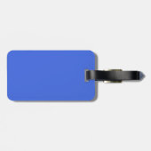 Koninklijk blauwe bagagelabel (Achterkant horizontaal)