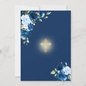 Koninklijk Blauwe Bloem Gouden Kruis Jongensbevest Kaart (Achterkant)