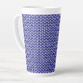 KONINKLIJK BLAUWE BREISEL Hoge Latte Mok (Linkerhoek)